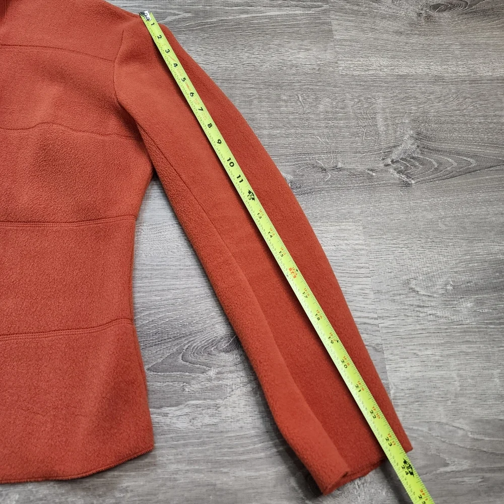 RONEN CHEN Orange Fleece Button Down Jacket Medium